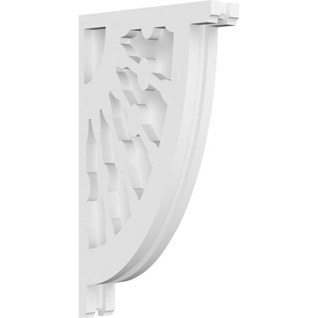Ekena Millwork Classic Wagon Wheel Architectural Grade PVC Corbel, 1 7/8"W X 8"D X 14"H CORP01X08X14CW